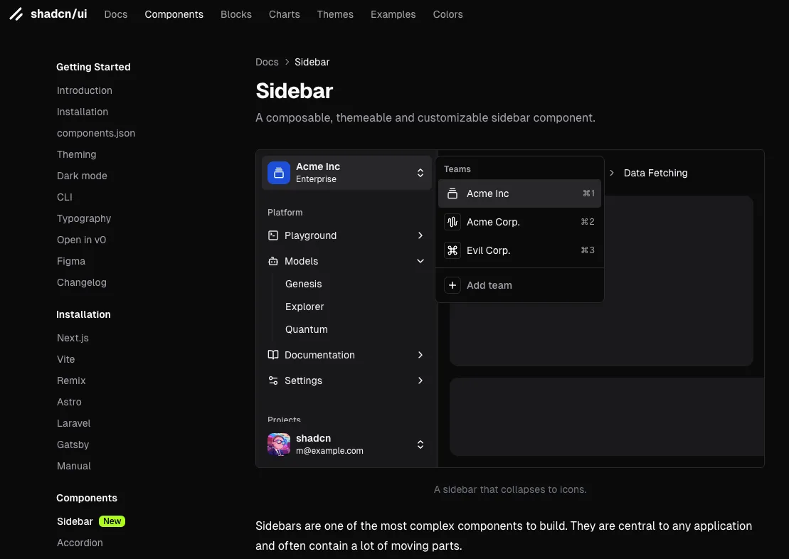 Sidebar